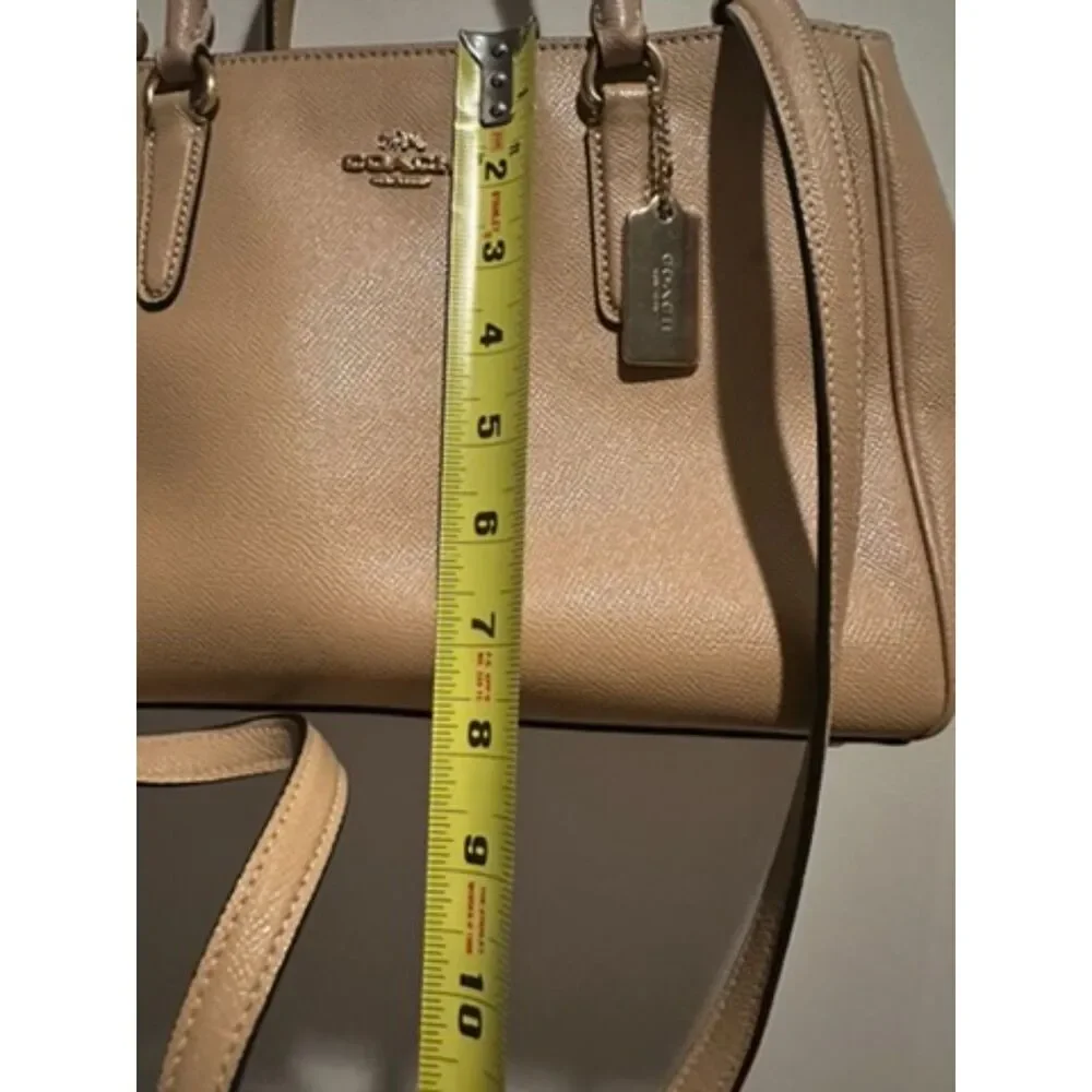Coach Nude Leather Large Surrey Carryall Women's Purse - Picture 11 of 12